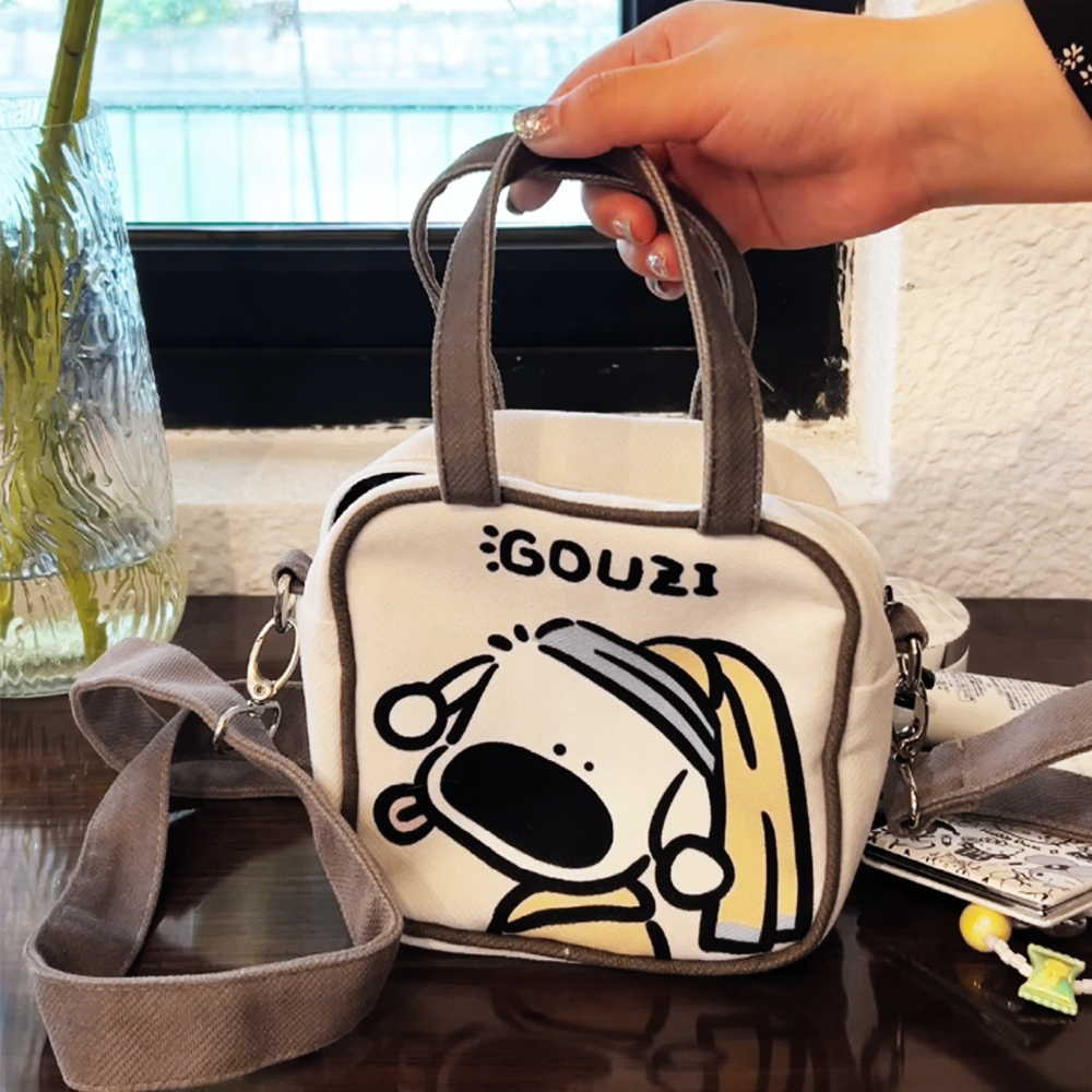 トートバッグ レディース キャンバス 仕切り ミニトート 小さめ ハンドバッグ ミニバッグ おしゃれ かわいい 軽量 散歩 お買い物 旅行 通勤 男女兼用 NR014 - 画像 (7)