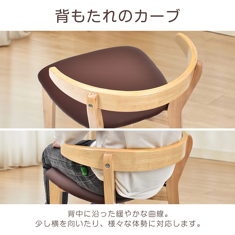 ダイニングチェア キッチンチェア スリムタイプ 簡单組立 お掃除ロボット対応 テープル掛けられる PU素材 フェルト付き 北欧風 おしゃれ インテリア in020 - 画像 (6)