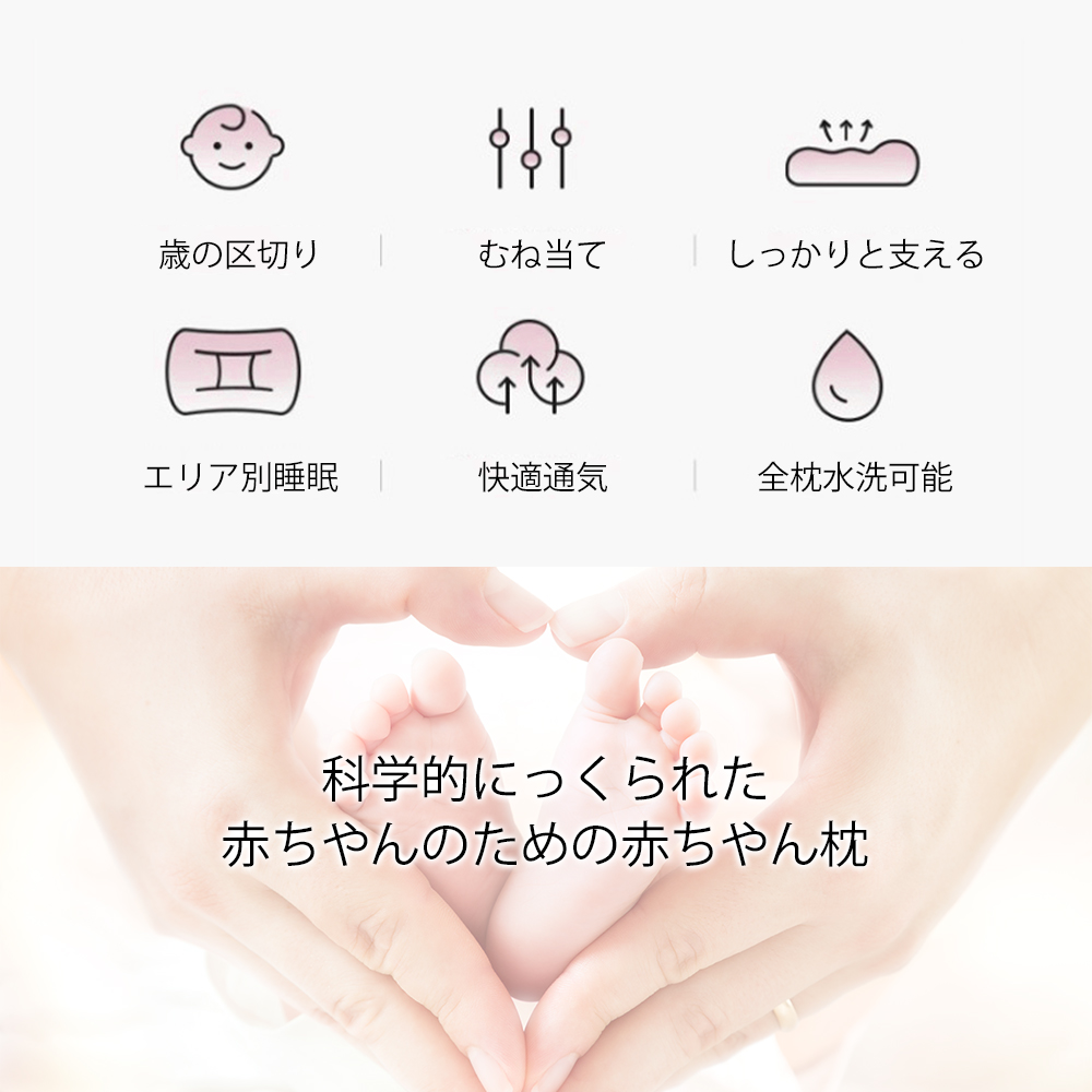 新生児から使える 絶壁頭予防枕 ベビー枕 出産祝い 赤ちゃん 枕 ドーナツ枕 絶壁防止 アトピー あせも 向き癖 赤ちゃんまくら ベビー まくら 0歳 1歳 2歳 乳児 メッシュ 出産準備 かわいい おしゃれ プレゼント 丸洗いOK D-12 - 画像 (5)