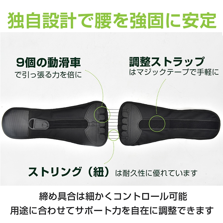ガードナーベルト 腰サポーター 骨盤ベルト 骨盤サポート 姿勢補正 骨盤補正 補正ベルト お腹引き締め 洗濯可 男女兼用 産後 健康グッズ 母の日 父の日 敬老の日 de147 - 画像 (4)