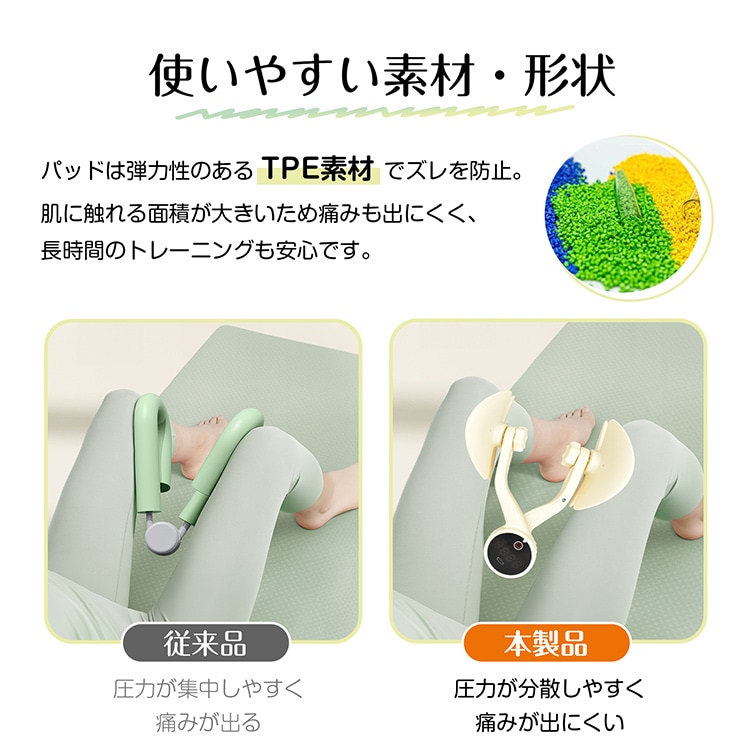 内転筋トレーニング ヒップトレーナー デジタルパネル 360度回転 强度4段階 産後エクササイズ ヒップアップ 美尻トレーニング 骨盤ケア 太もも 脚やせ 腕 背中 ダイエット器具 de148 - 画像 (9)