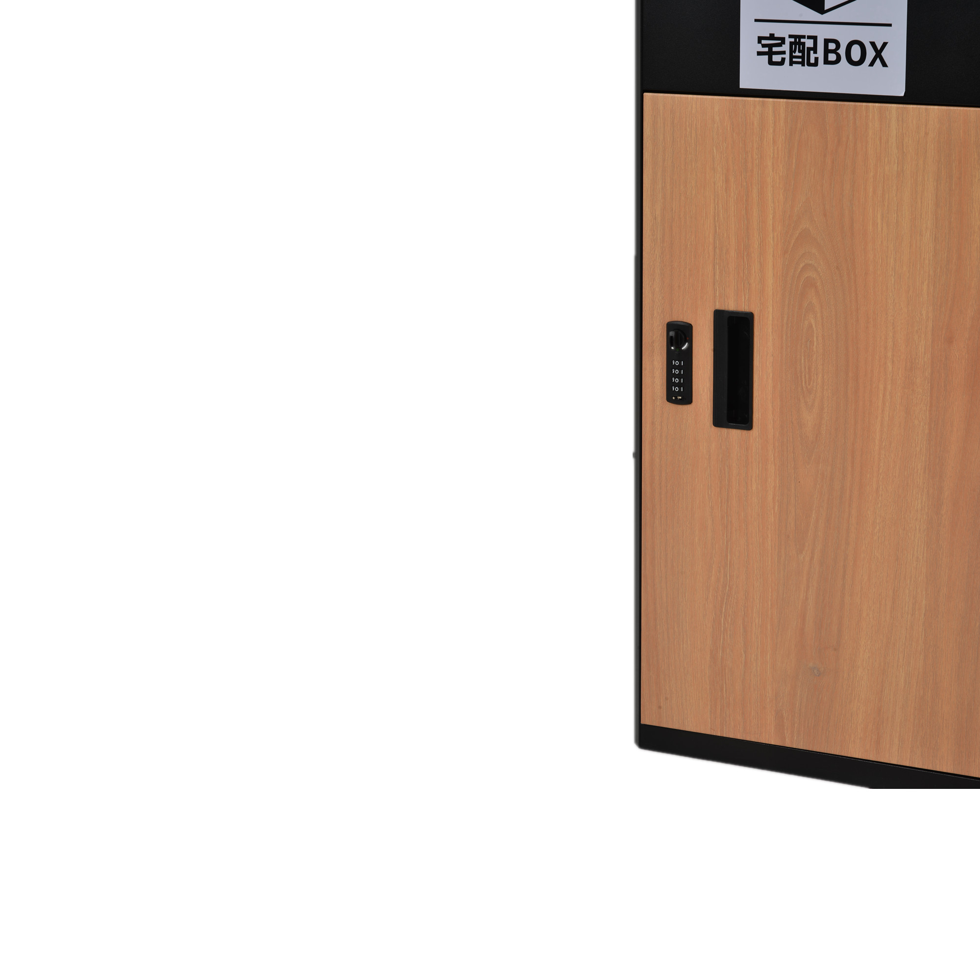 ポスト 置き型 宅配ボックス付き スタンドポスト おしゃれ 一戸建て用 大型 郵便受け スタンドポスト 置き配 シンプル 玄関 WF280264BAA - 画像 (3)