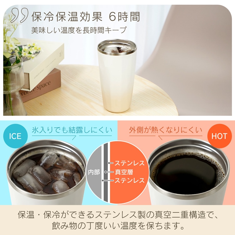 ステンレスタンブラー 真空断熱 保温 保冷 軽量 大容量 食洗機対応 おしゃれ マイボトル600ML sg221 - 画像 (5)