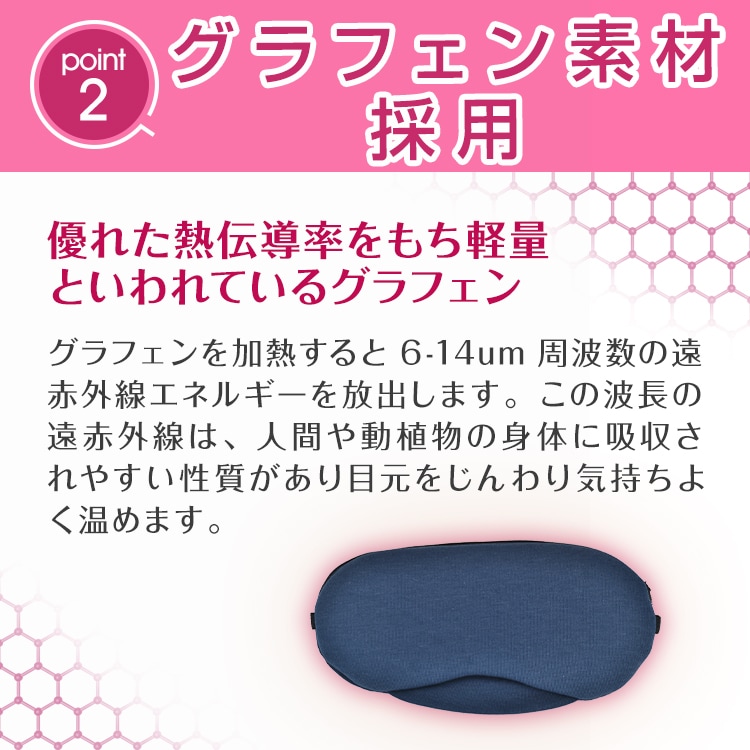 ホットアイマスク アイウォーマー USB充電式 3D立体 温熱効果 目元ケア 睡眠改善 繰り返し使える お昼休み 安眠 快眠グッズ プレゼント 母の日 誕生日 ギフト zk206 - 画像 (3)